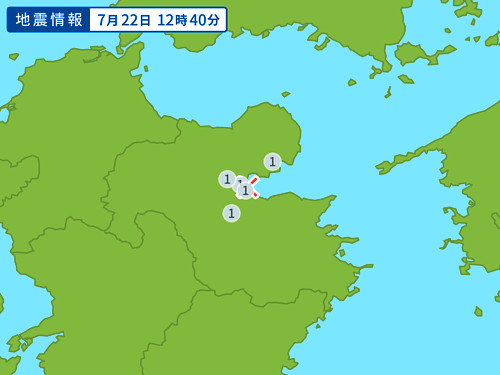 地震情報の画像
