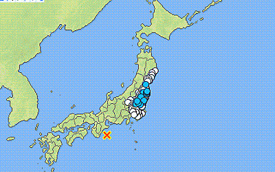 地震情報の画像