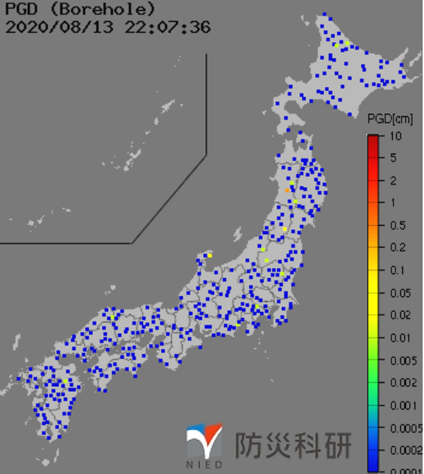 強震モニタの画像