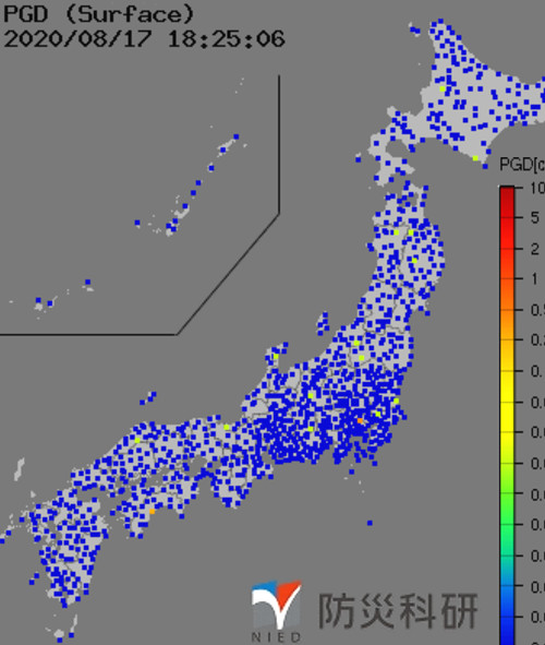 強震モニタの画像