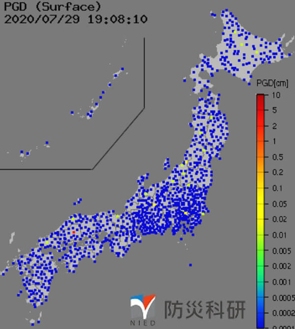 強震モニタの画像