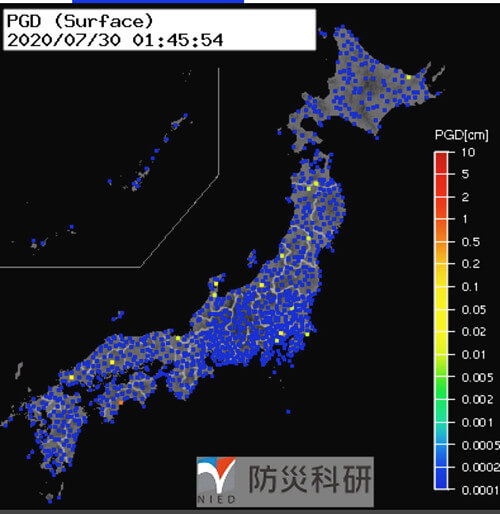 強震モニタの画像