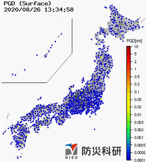 強震モニタの画像