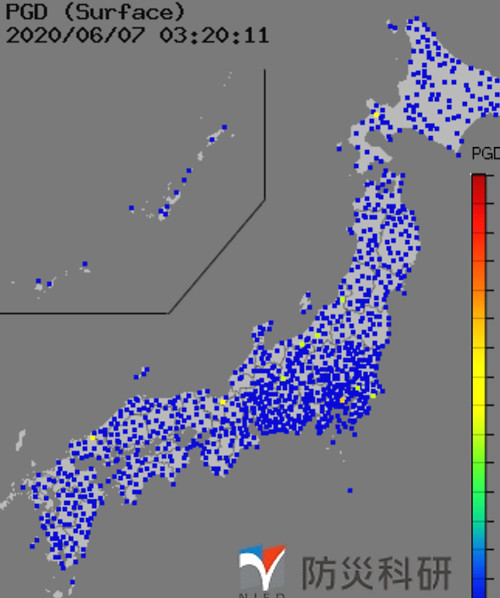 強震モニタの画像