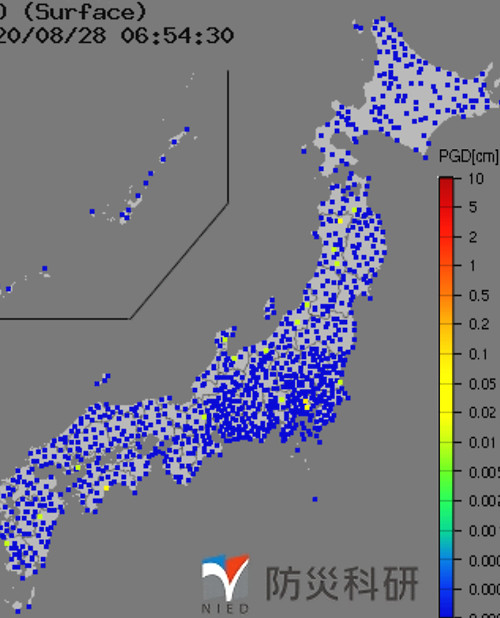 強震モニタの画像