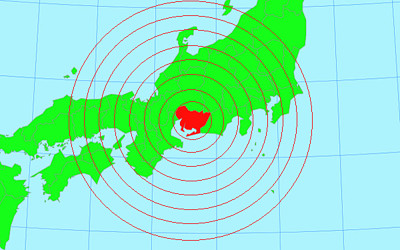 日本地図の画像