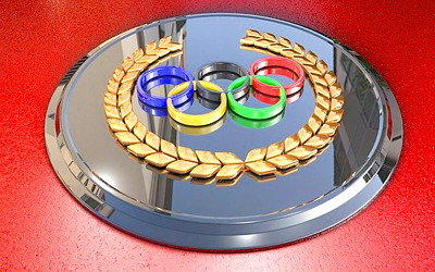 オリンピックのプレートの写真