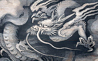 龍の水墨画