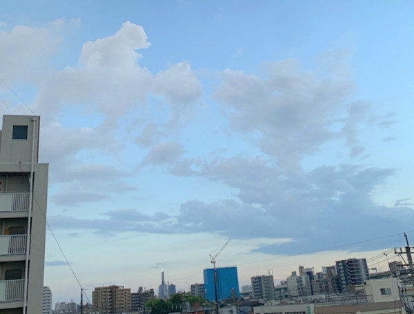 面白い雲の写真