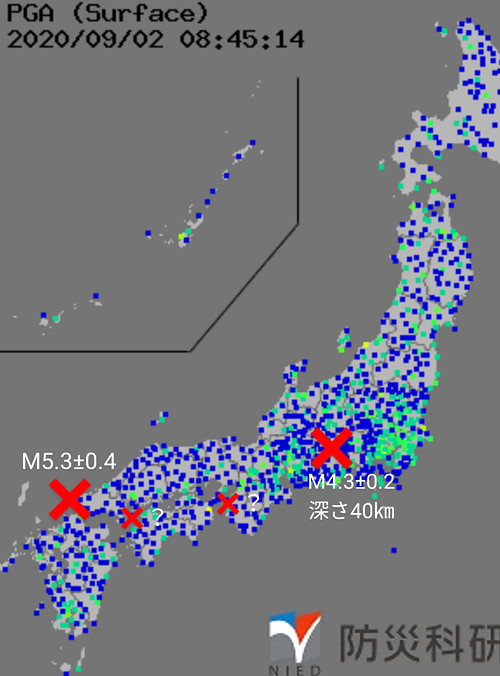 強震モニタの画像