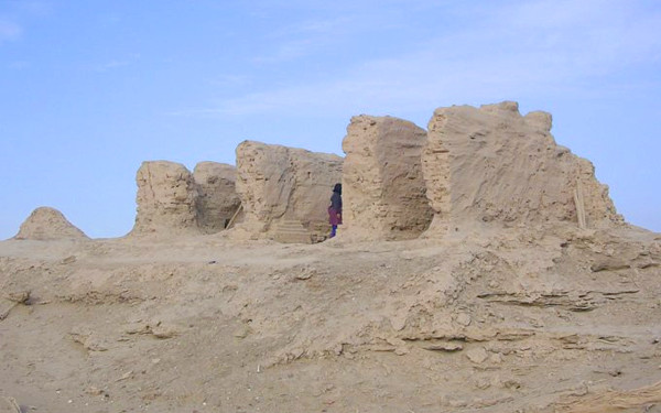 楼蘭の遺跡
