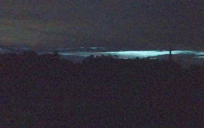 地震発光現象の写真