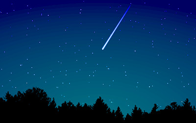 流れ星のイラスト