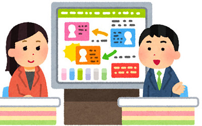 コメンテーターのイメージイラスト