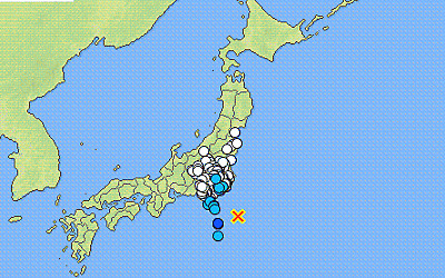 地震情報の画像