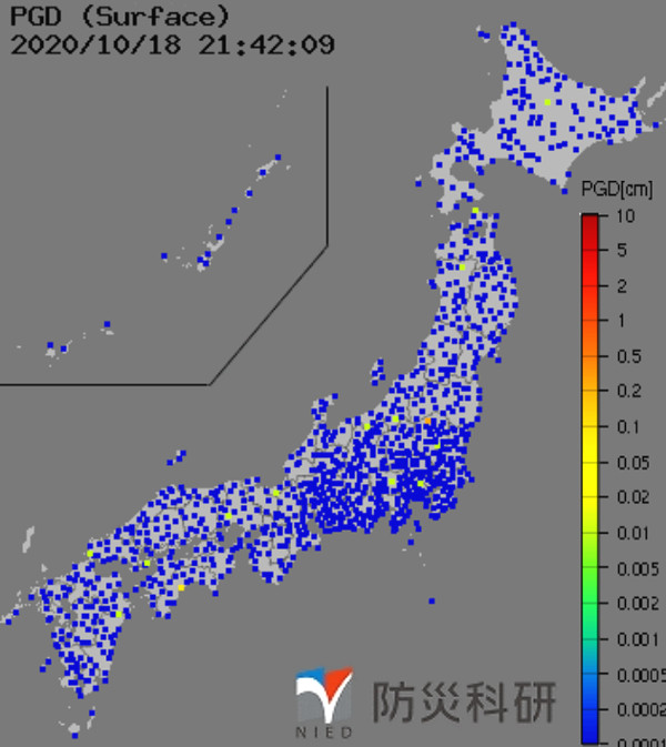 強震モニタの画像