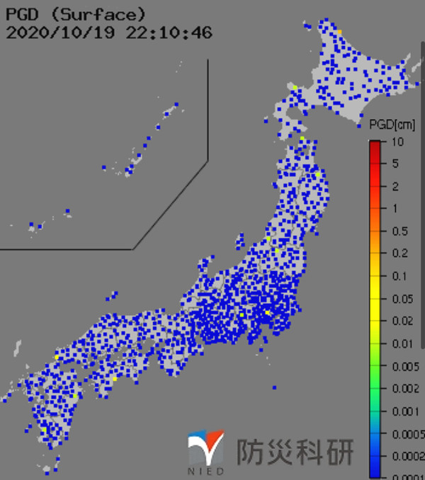 強震モニタの画像