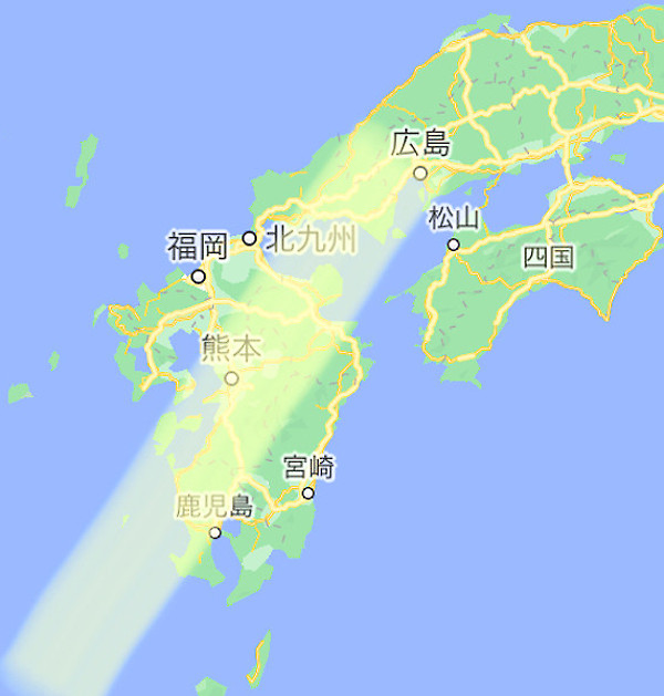 日本地図の画像(地震予知)