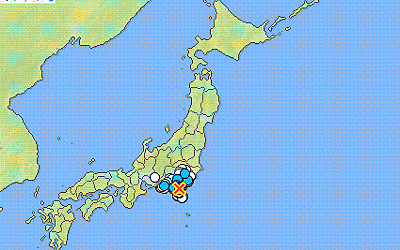 地震情報の画像