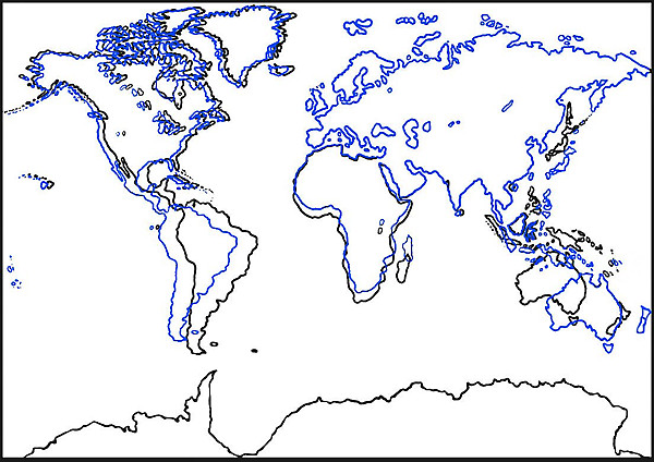 世界地図の画像