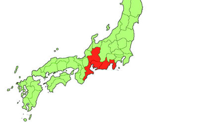 日本地図の画像(東海地方)