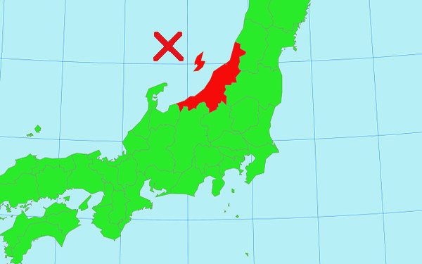 日本地図の画像