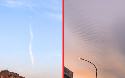 地震雲の投稿写真