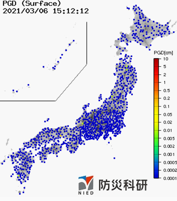 強震モニタの画像
