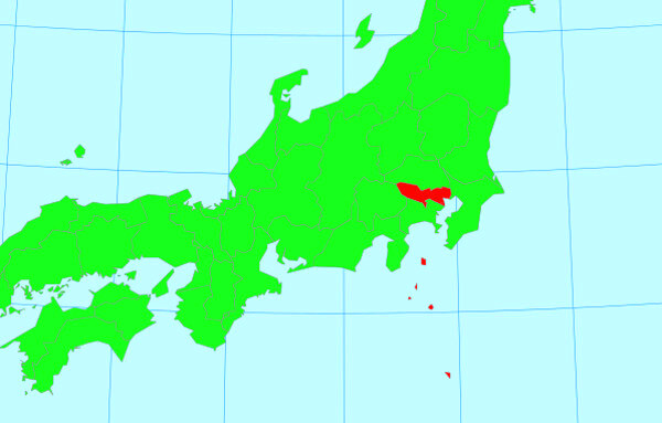 日本地図の画像