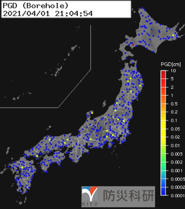 強震モニタの画像