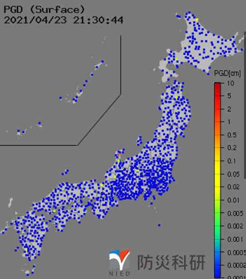 強震モニタの画像