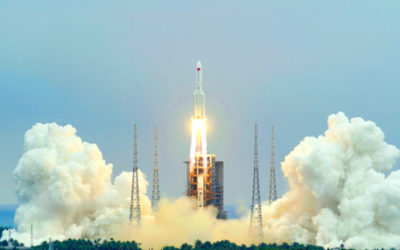 大型ロケット「長征5号」の画像