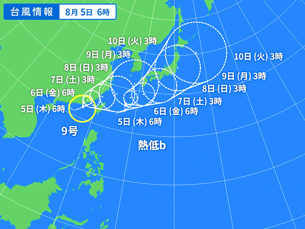台風の天気図