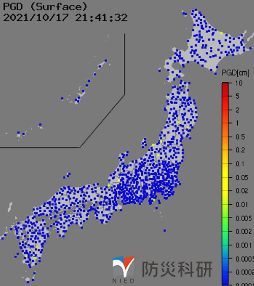 強震モニタの画像