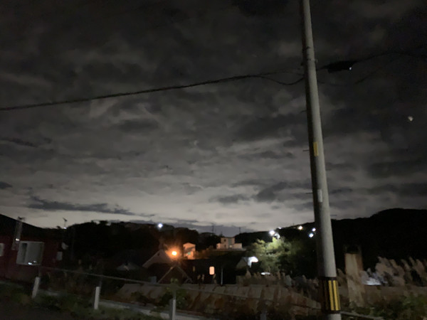 地震発光現象の写真