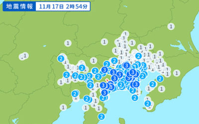 地震情報の画像