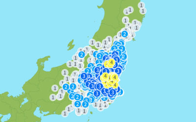 地震情報の画像