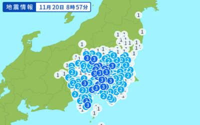 地震情報の画像