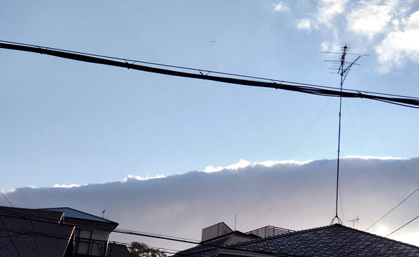 地震雲の写真