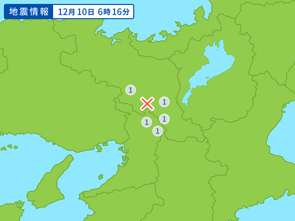地震情報の画像