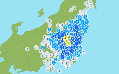 地震情報の画像