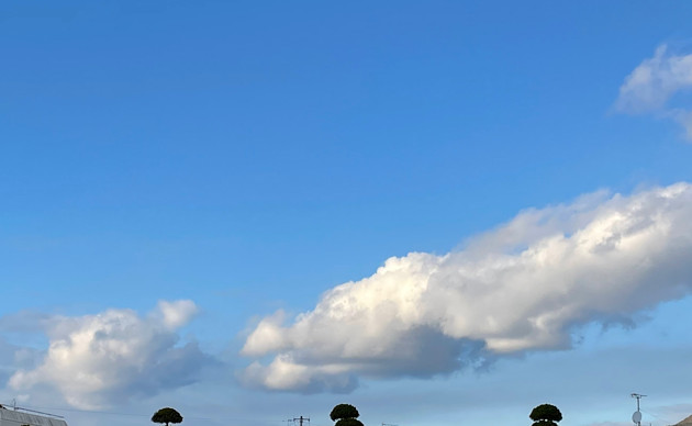 面白い雲の写真