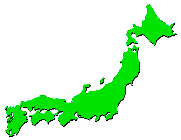 日本地図の画像