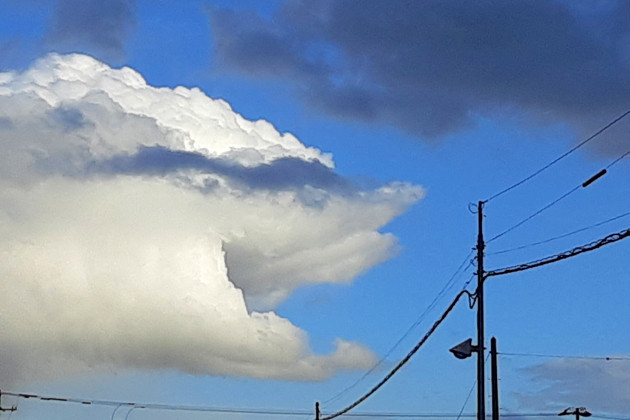 面白い雲の写真