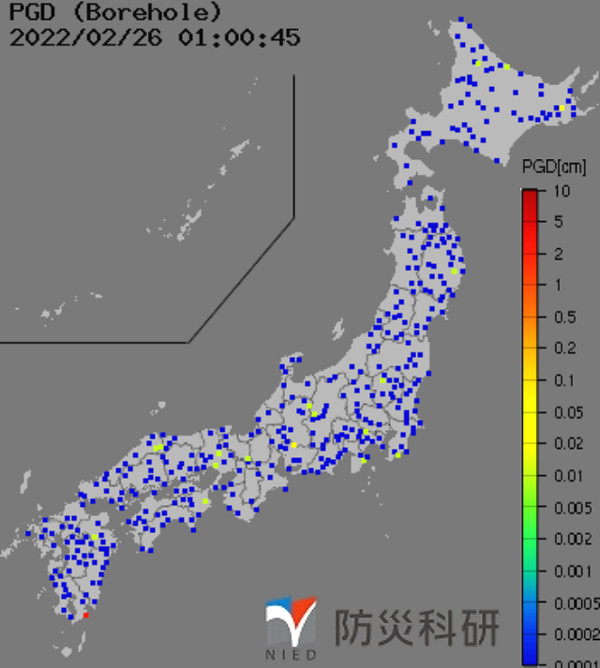 強震モニタの画像