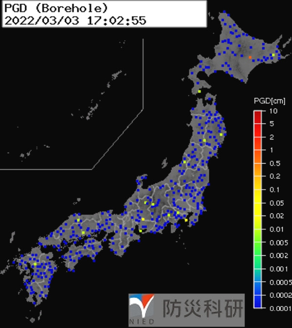 強震モニタの画像