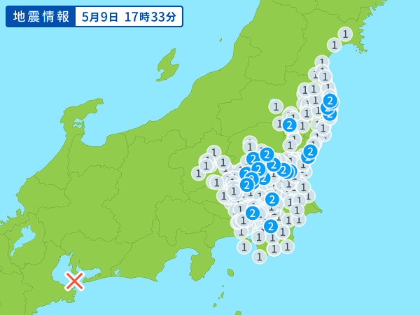 地震情報の画像