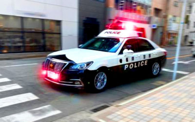 パトカーの写真