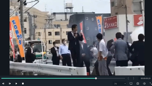 安倍元総理 銃撃事件の画像