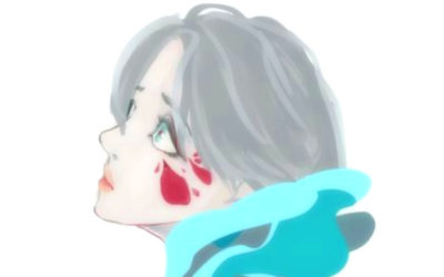 顔のアザのイラスト